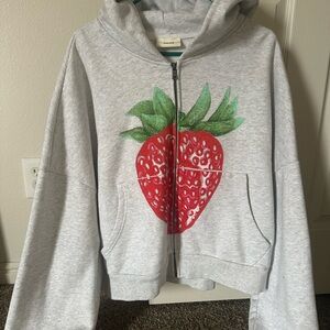 Elwood Strawberry Zip Rectangle Hoodie 🍓